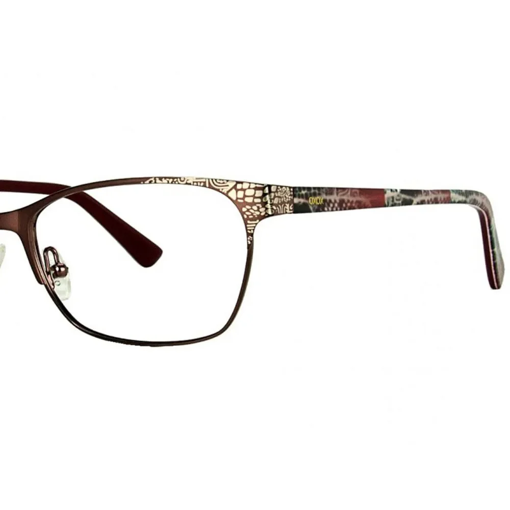 NWT Xoxo XOXO-MILAN-WINE 54mm New Eyeglasses